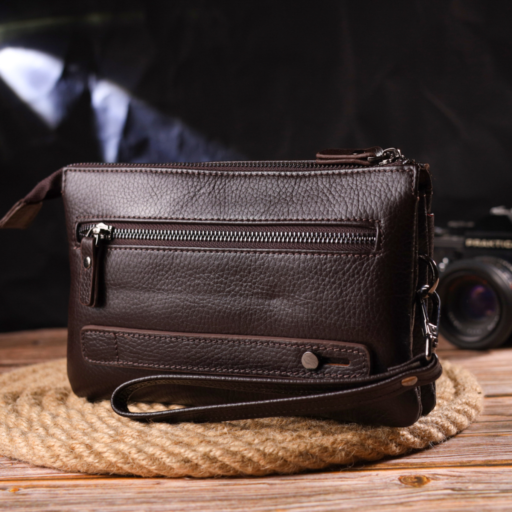 Сумка Canpellini З натуральної шкіри Коричнева (21553) - зображення 10