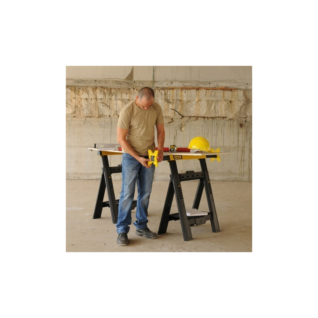 Верстак Stanley козли складані 2 шт., 693x105x815 мм, мак 454 кг (STST1-70713) - зображення 4