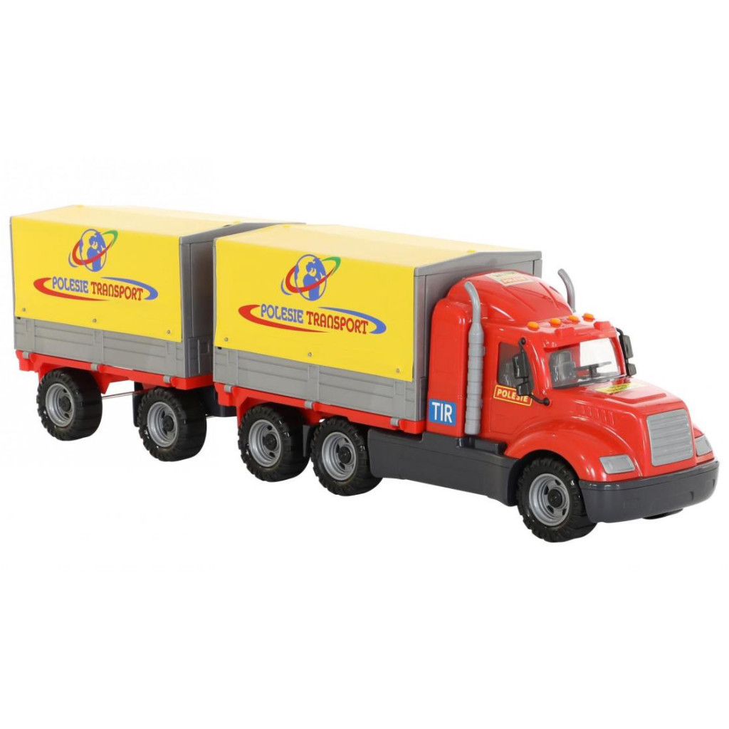 Спецтехніка Polesie автомобіль бортовий тентовий "Майк" (55576) - зображення 4