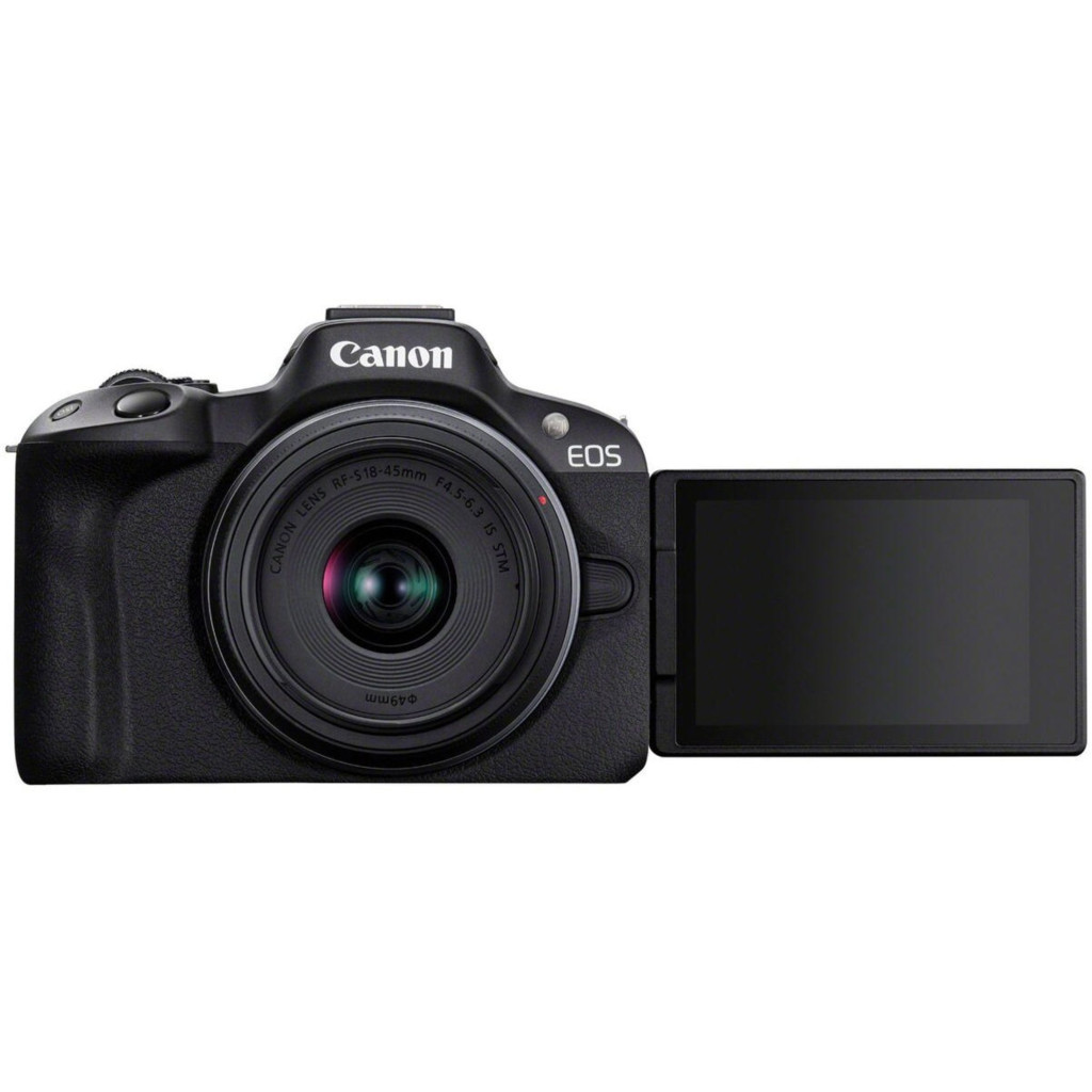 Цифровий фотоапарат Canon EOS R50 + RF-S 18-45 IS STM Black (5811C033) - зображення 4