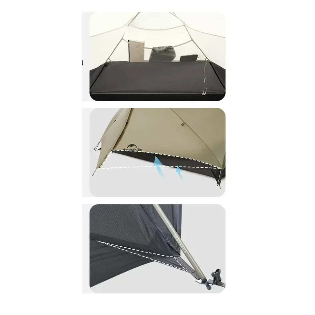 Намет Naturehike одномісний ультралегкий Mongar UL CNK2550WS016, сірий (6927595770382) - зображення 10