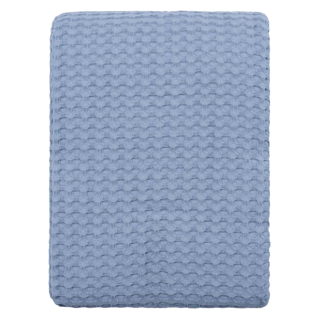Плед Ardesto Pique 100% бавовна блакитний 160х230 см (ART0816PB) - зображення 7