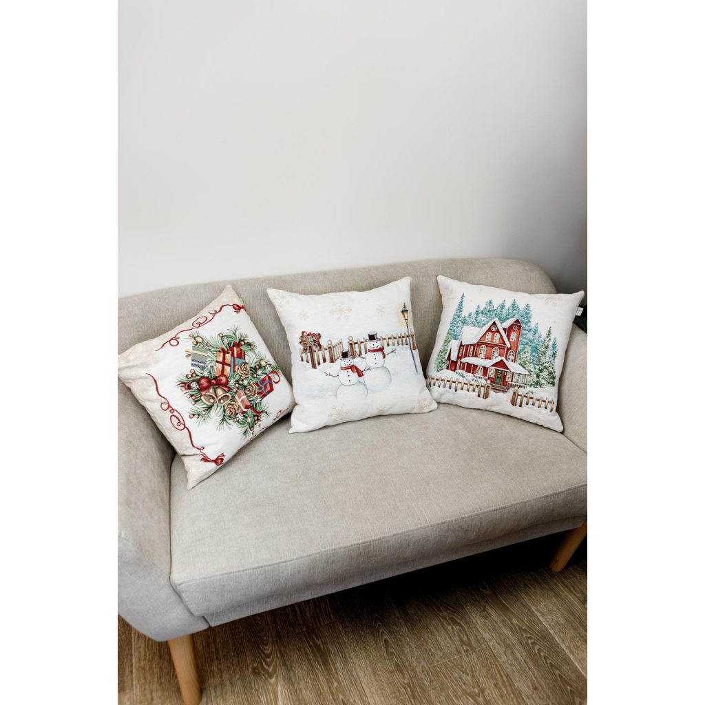 Наволочка Прованс гобеленова з велюром Святковий дім 45х45см Домівка (4823093450295) - изображение 2