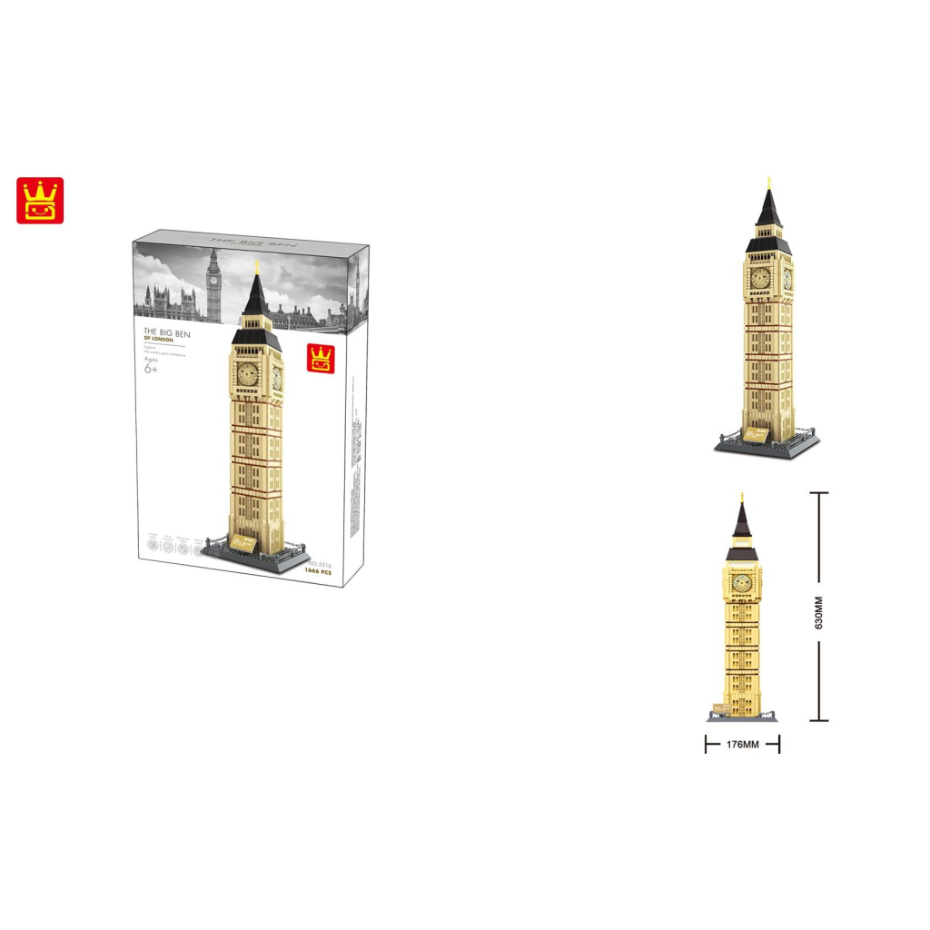 Конструктор Wange Біг-Бен, Лондон, Англія (WNG-Big-Ben) - зображення 4