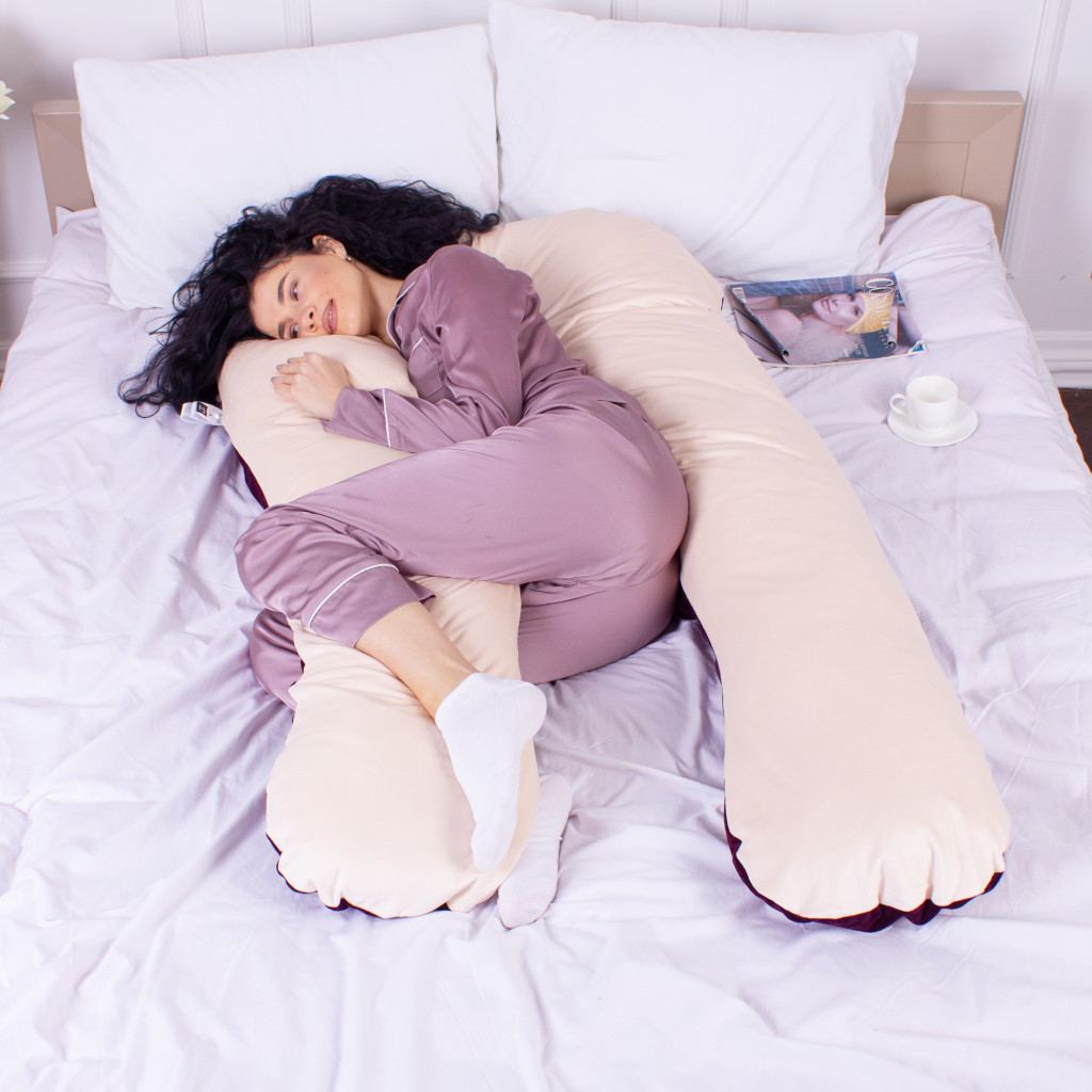 Подушка MirSon для вагітних та відпочинку Velvet Line №8024 U-подібна Adenium (2200006178569) - изображение 2