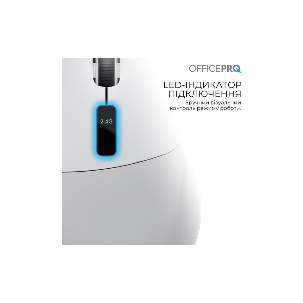 Мишка OfficePro M398G Wireless/Bluetooth Gray (M398G) - зображення 8