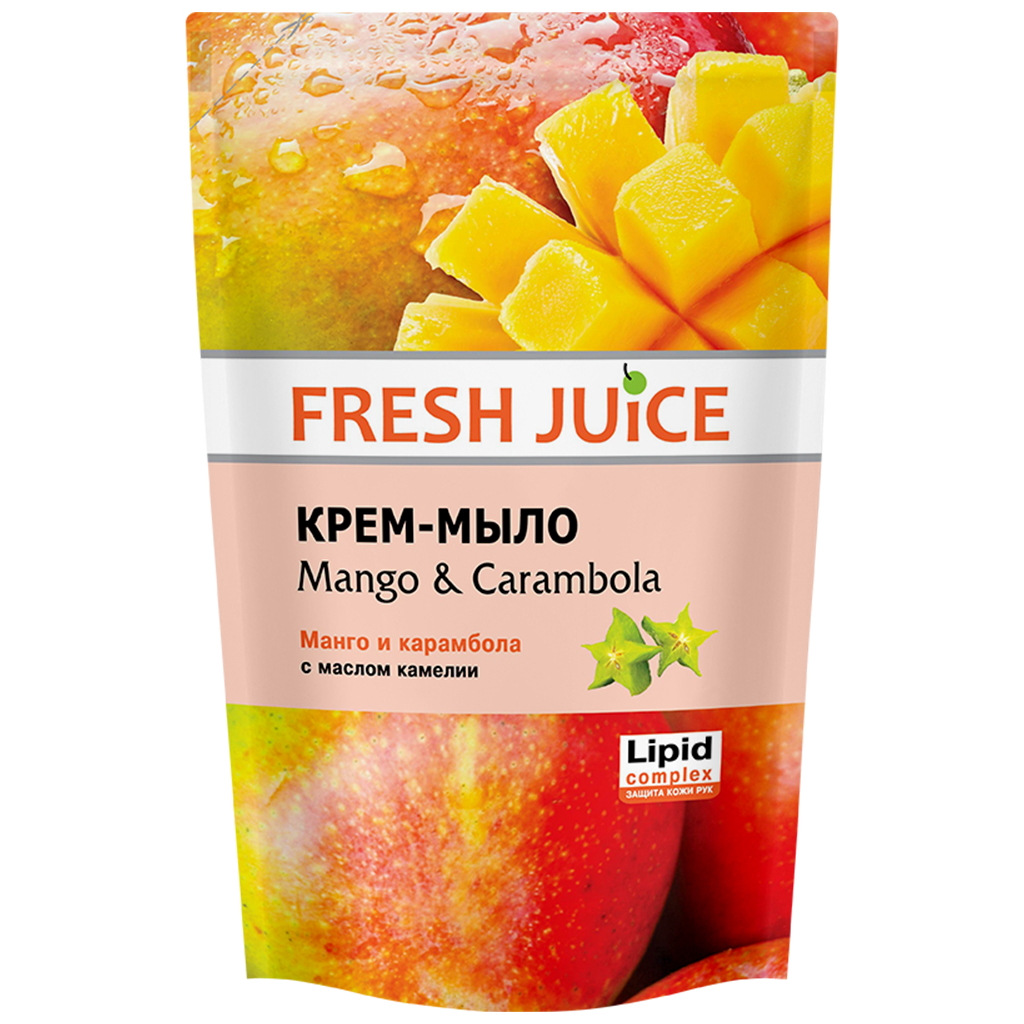 Рідке мило Fresh Juice Mango & Carambola дой-пак 460 мл (4823015923364) - зображення 1