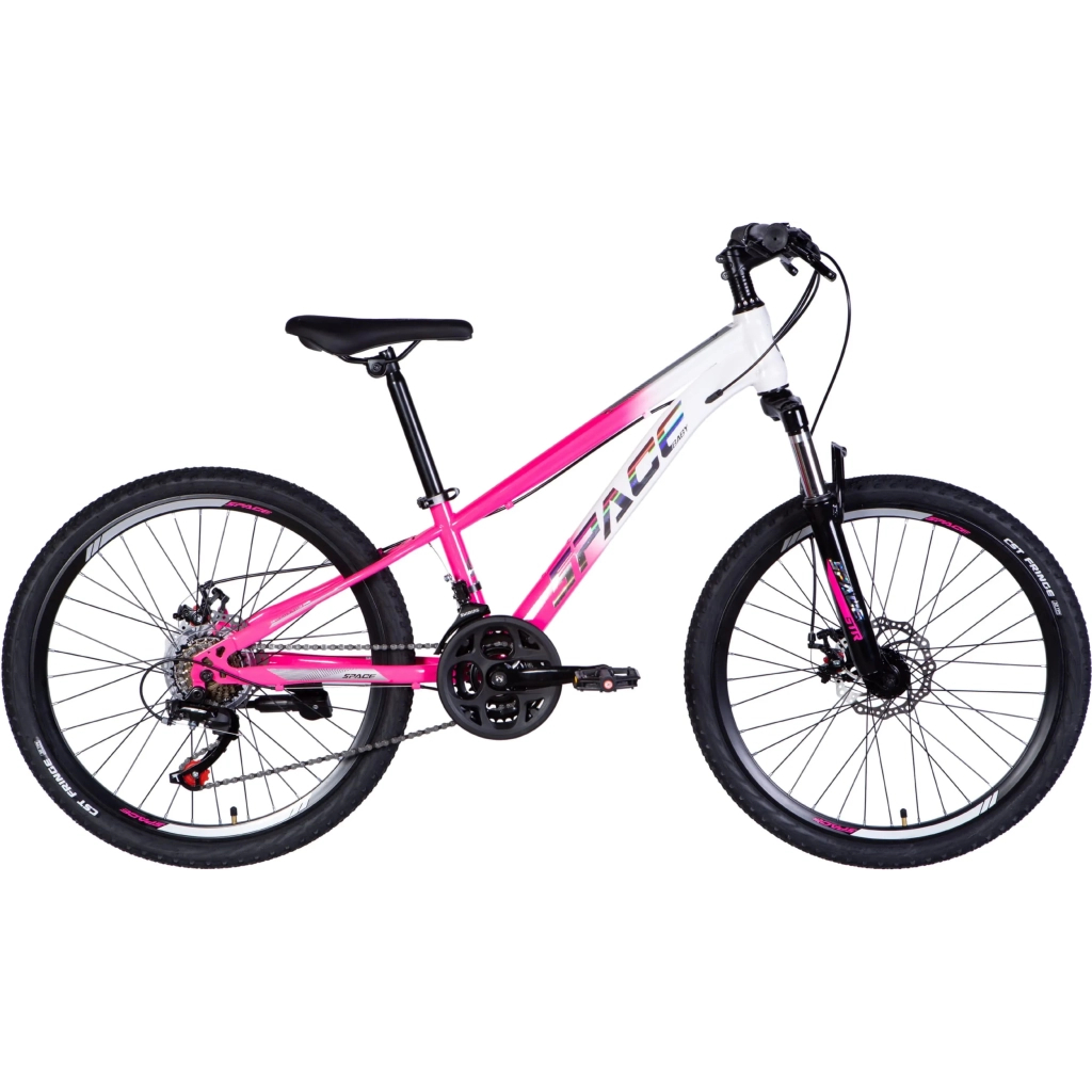 Велосипед Space 24" Mars AM DD рама-11" St рожево-білий 2025 (OPS-SP-24-022) - зображення 1