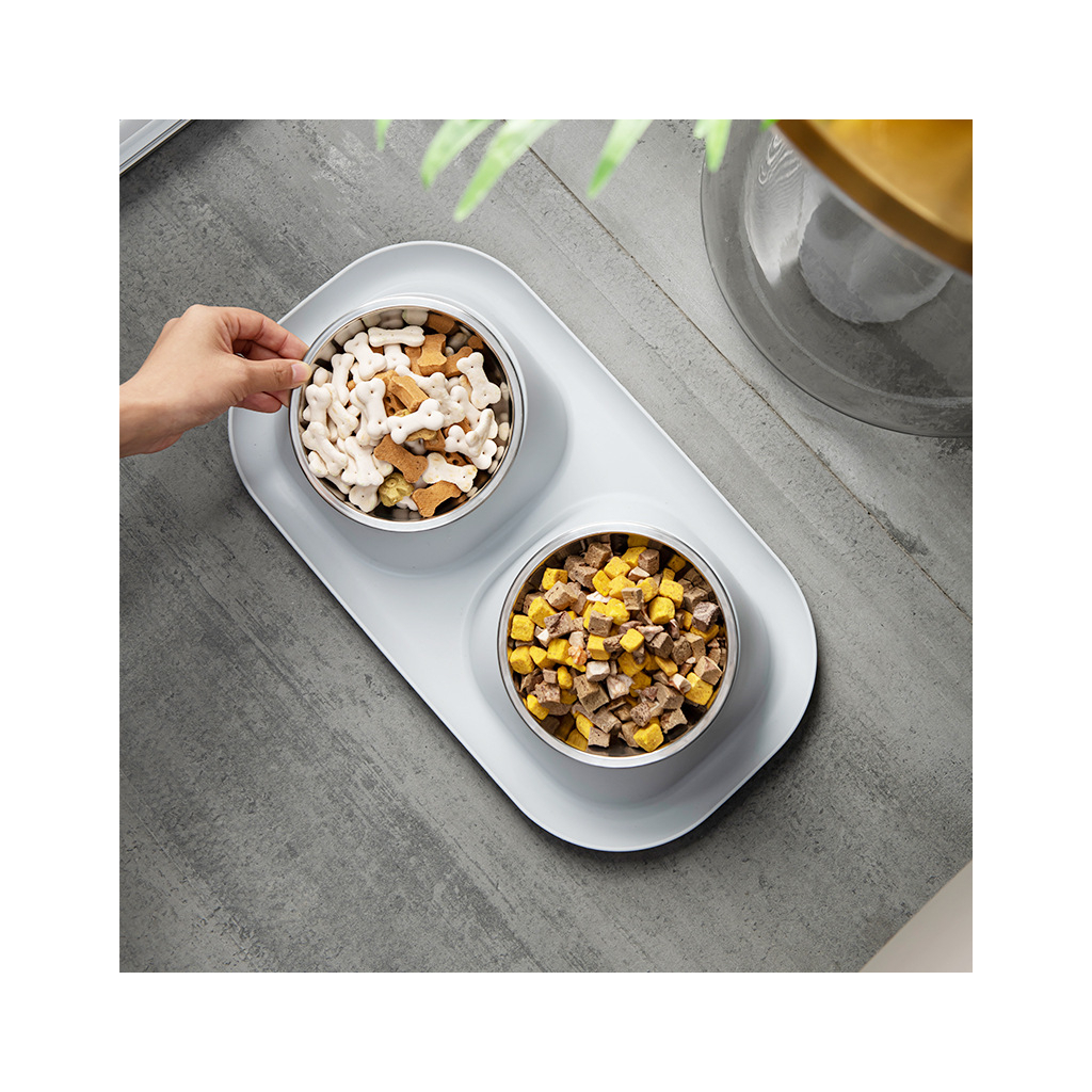 Посуд для котів Lapka Годівниця подвійна на підставці (LPK-25) - изображение 4