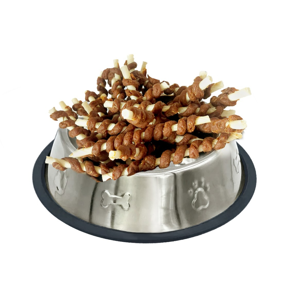 Ласощі для собак Lucky Star Куряче в'ялене м'ясо на великій кальцінованій паличці 500 г (4820144302329) - зображення 2