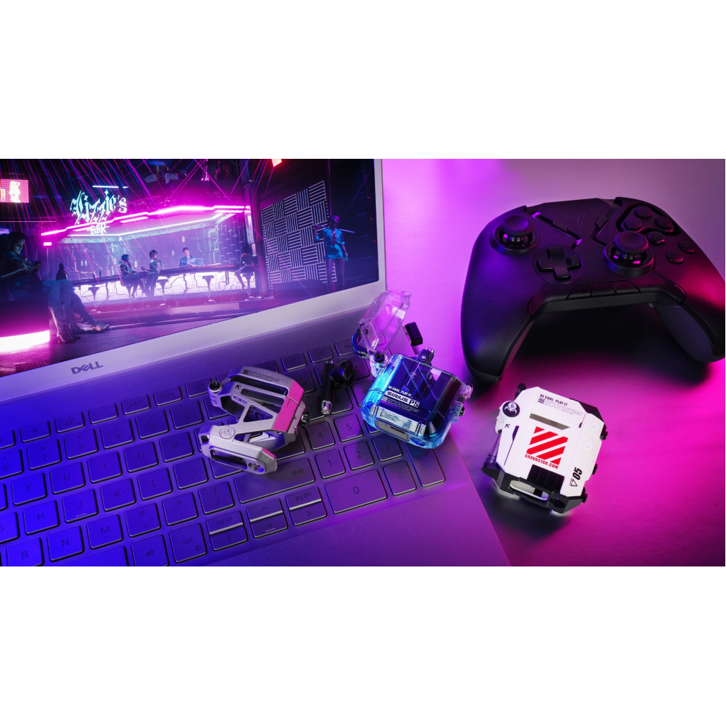 Навушники GravaStar Sirius P5 TWS BT 5.2 IPX4 Transparent Blue (GRAVASTARP5_XTAL_BLU_V2) - зображення 3