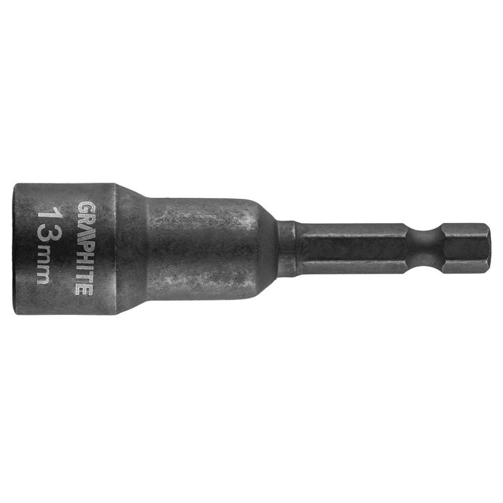 Торцева головка Graphite ударна з магнітом, 13 мм, сталь S2 (56H553) - изображение 1