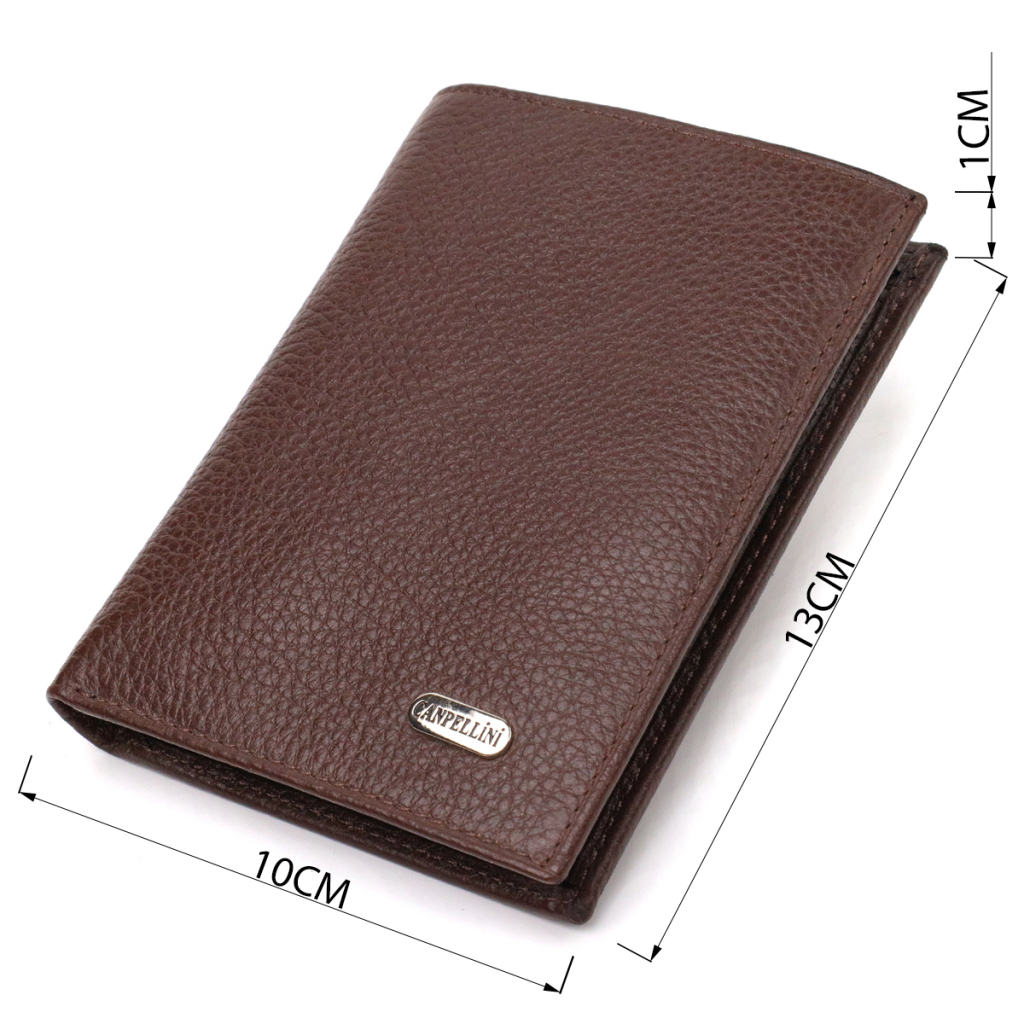Гаманець Canpellini З натуральної шкіри Коричневий (21756) - зображення 3