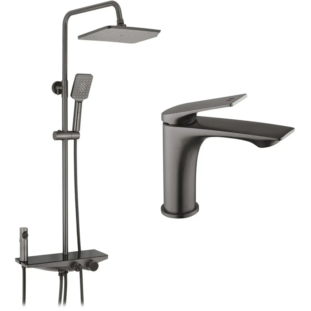 Душовий гарнітур Kroner Armada-GRP066 + змішувач Graz-GRP010 (CVS30165) - picture 1