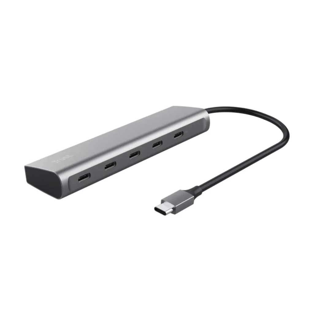 Концентратор Trust USB-C to 5xUSB-C aluminium 0.1m grey (25136_TRUST) - зображення 1