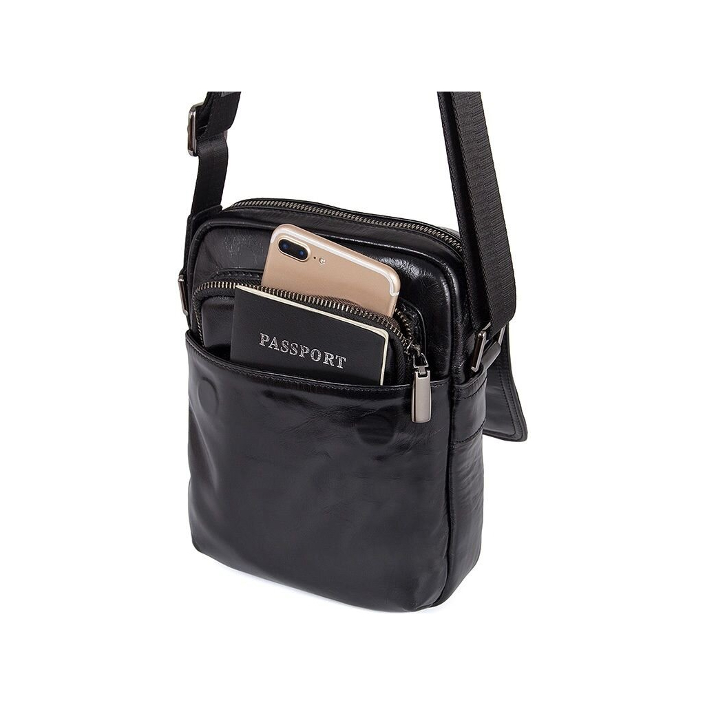 Сумка Vintage Шкіряна Чорна (14470) - зображення 6