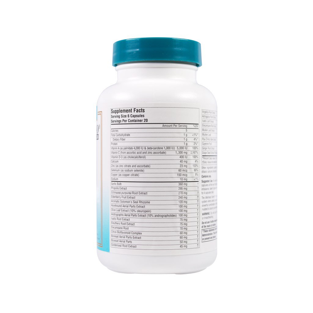 Вітамінно-мінеральний комплекс Source Naturals Рослинний Імунний Комплекс, Wellness Formula, 120 капсул (SNS-01425) - зображення 2