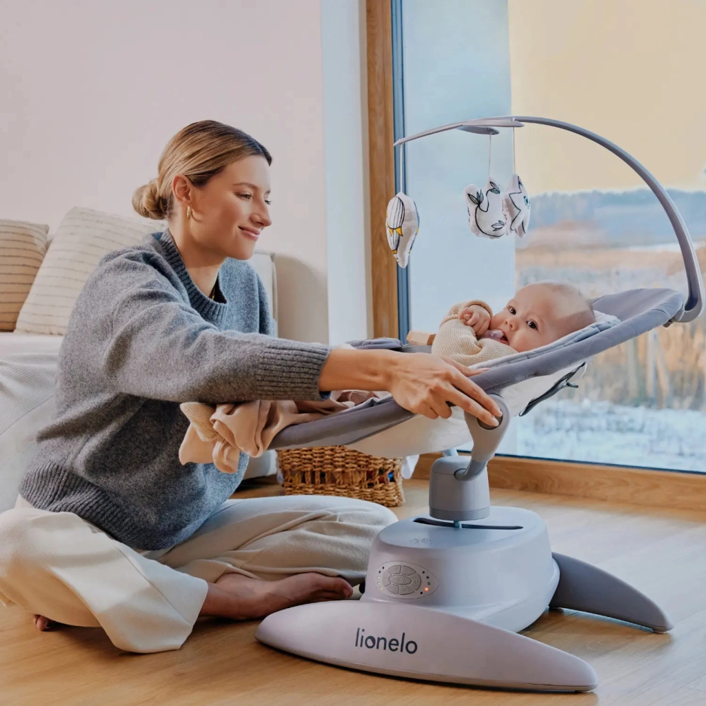 Крісло-гойдалка Lionelo Mell Grey stone (LO-MELL GREY STONE) - зображення 9