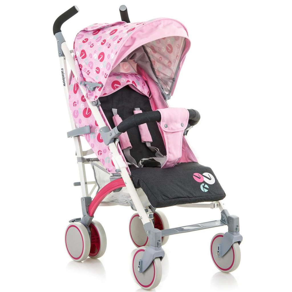 Коляска BabyHit Rainbow D200 Pink Grey (30 355) - зображення 1