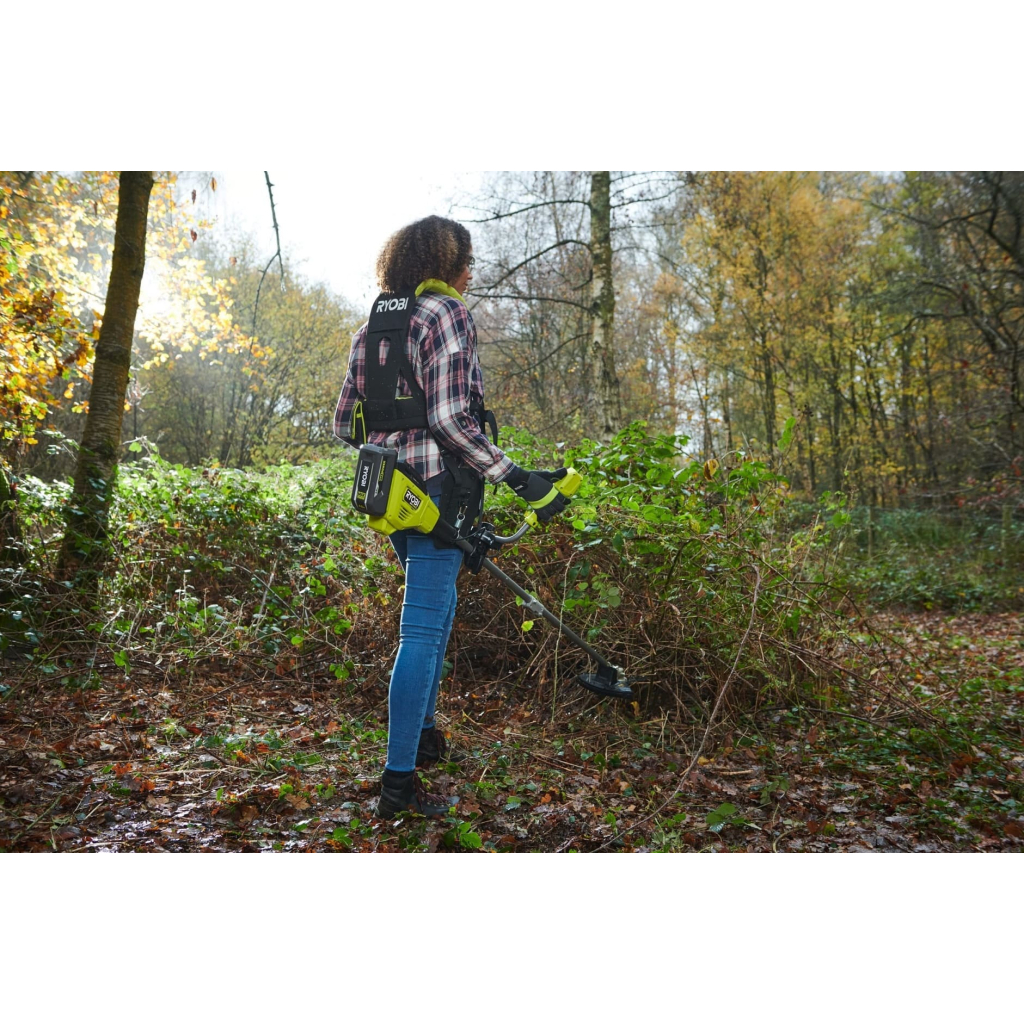 Тример садовий Ryobi Max Power RY36BCX30A-0 36В, 30/40см ніж/ліска, ремені Vertebrae 4.7кг (без АКБ та ЗП) (5133005476) - зображення 6