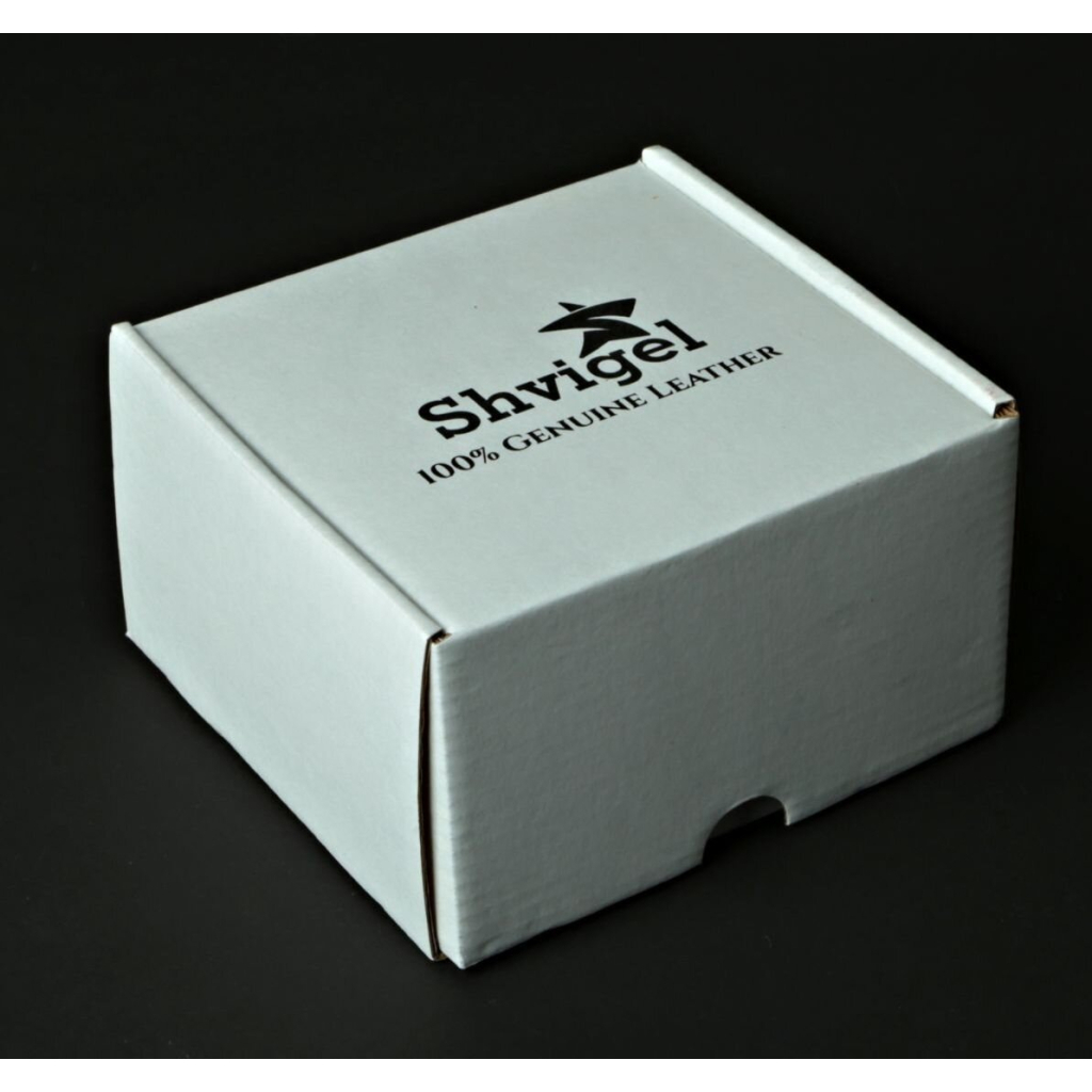 Ремінь Shvigel Шкіряний Чорний (00001) - зображення 4