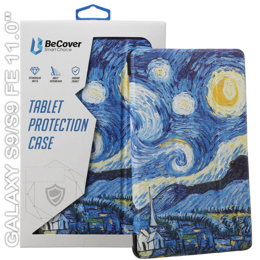 Чохол до планшета BeCover Smart Case Samsung Tab S9 (SM-X710/SM-X716)/S9 FE (SM-X510/SM-X516B) 11.0" Night (710419) - зображення 1