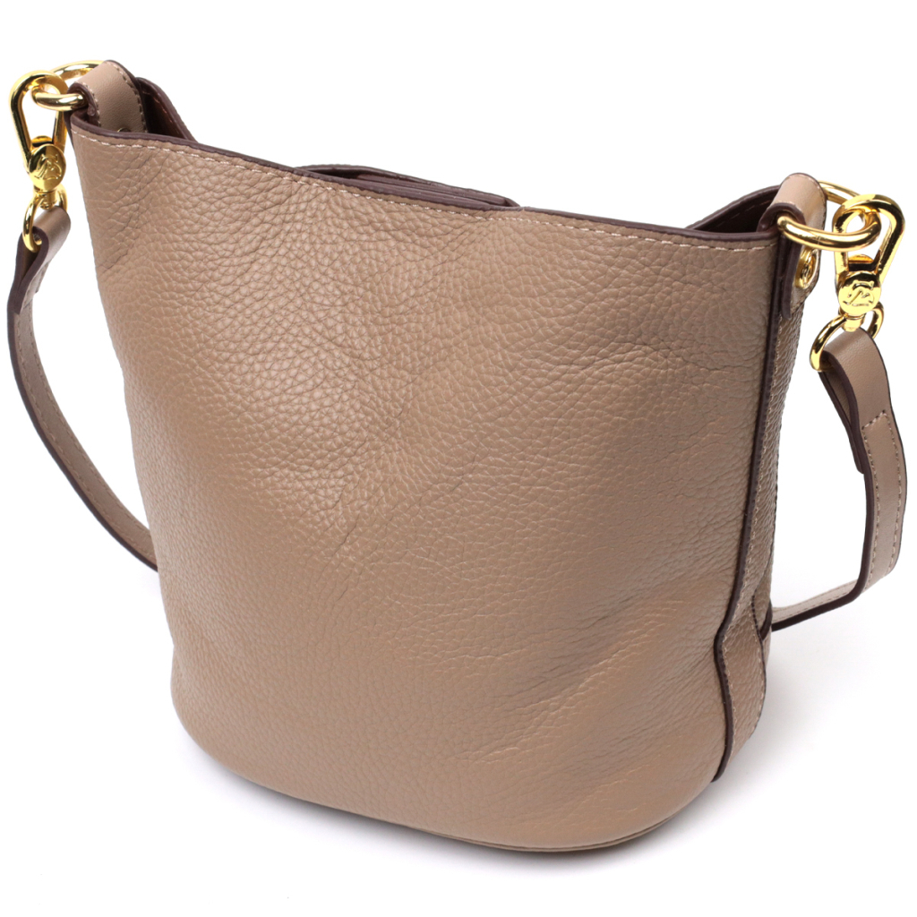 Сумка Vintage Жіноча з автономною косметичкою з натуральної шкіри Бежева (22364) - зображення 2