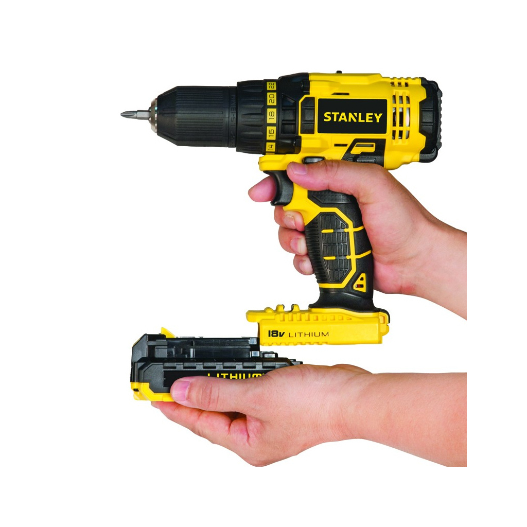 Шуруповерт Stanley SCD20C2K, 2ак. кейс (SCD20C2K) - зображення 2