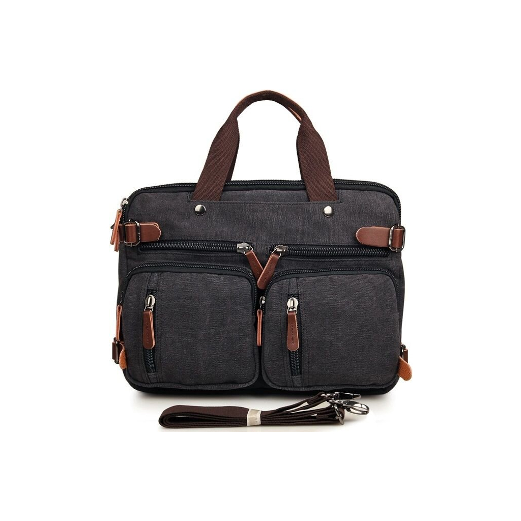 Сумка Vintage Трансформер Сіра (14480) - зображення 2