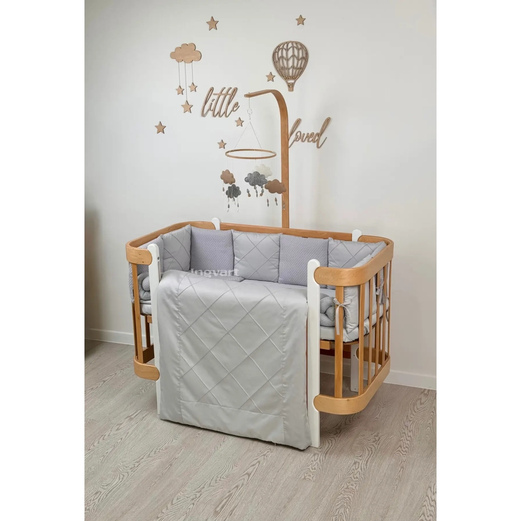 Постільна білизна Ingvart "Платинум" з сатину сірий (300005646530) - изображение 1