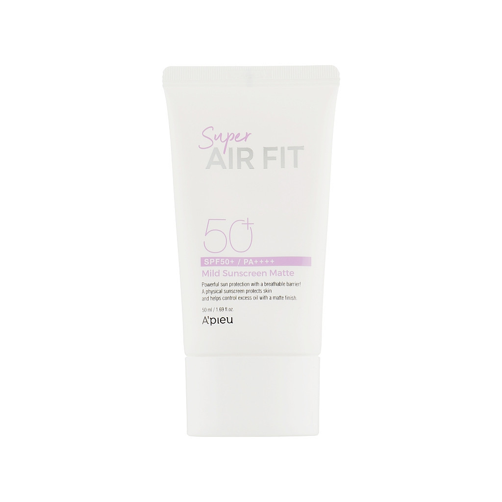 Засіб від засмаги A'pieu Super Air Fit Mild Sunscreen Matte SPF50+ PA++++ 50 мл (8809643530552) - зображення 1