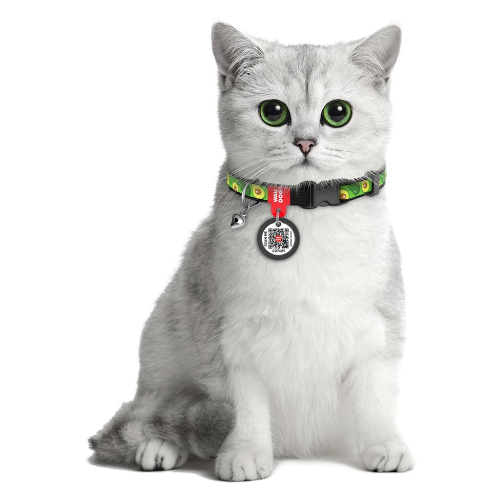 Нашийник для тварин WAUDOG Авокадо з QR паспортом XS 20-30 см (5280) - зображення 5