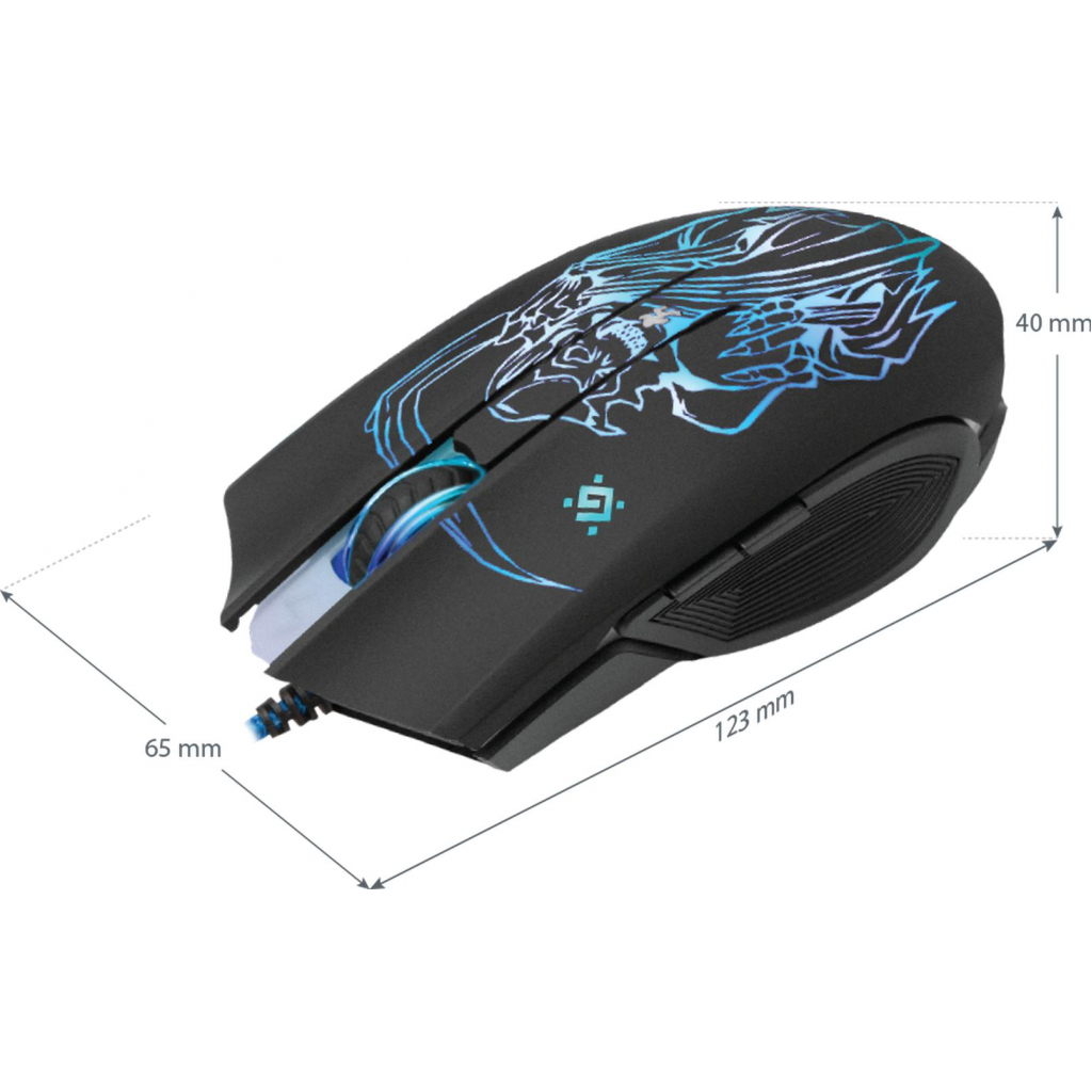 Мишка Defender Ghost GM-190L Black (52190) - зображення 6