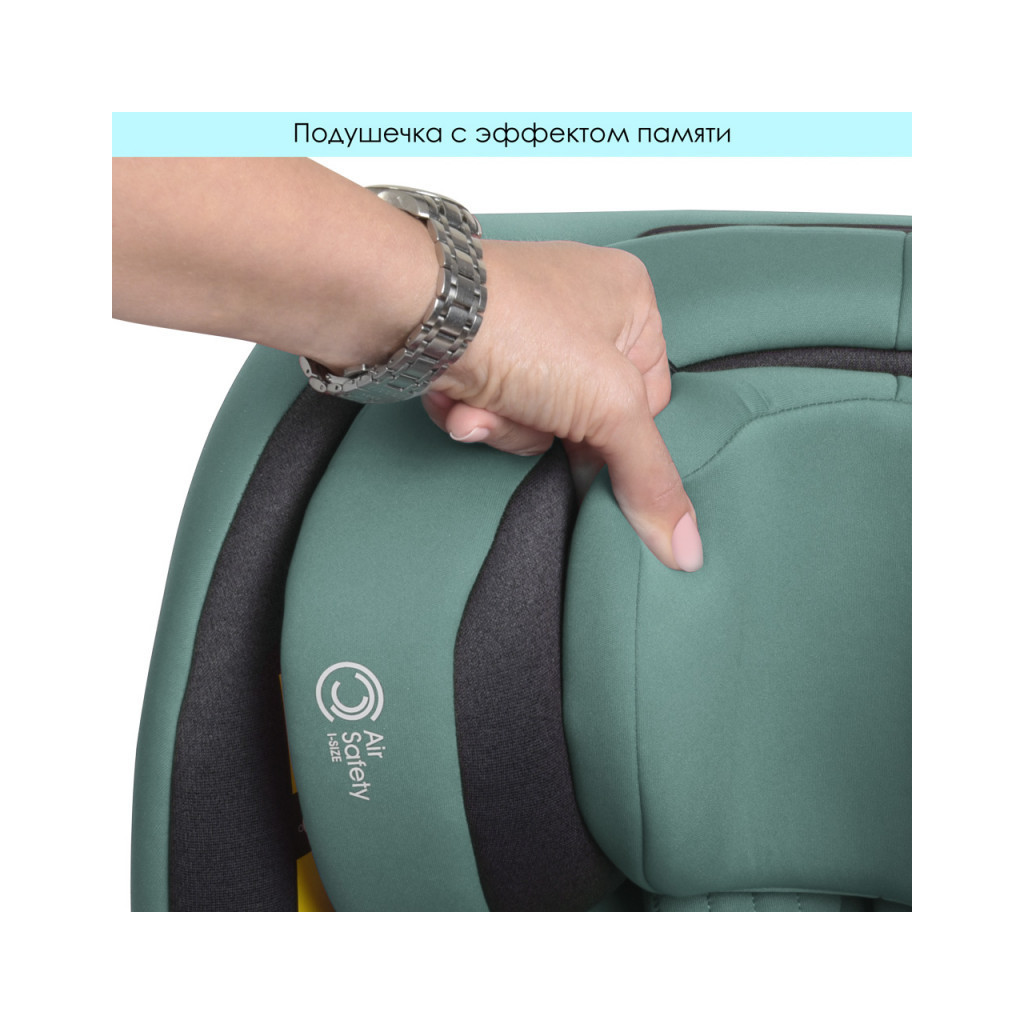 Автокрісло El Camino ME 1081-B I-Trust 360 Iso-Fix 0-36 кг hunter green - зображення 8