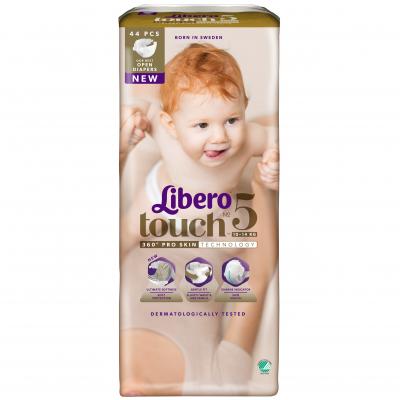 Підгузки Libero Touch 5 (10-14 кг) 44 шт (7322540839531) - зображення 1