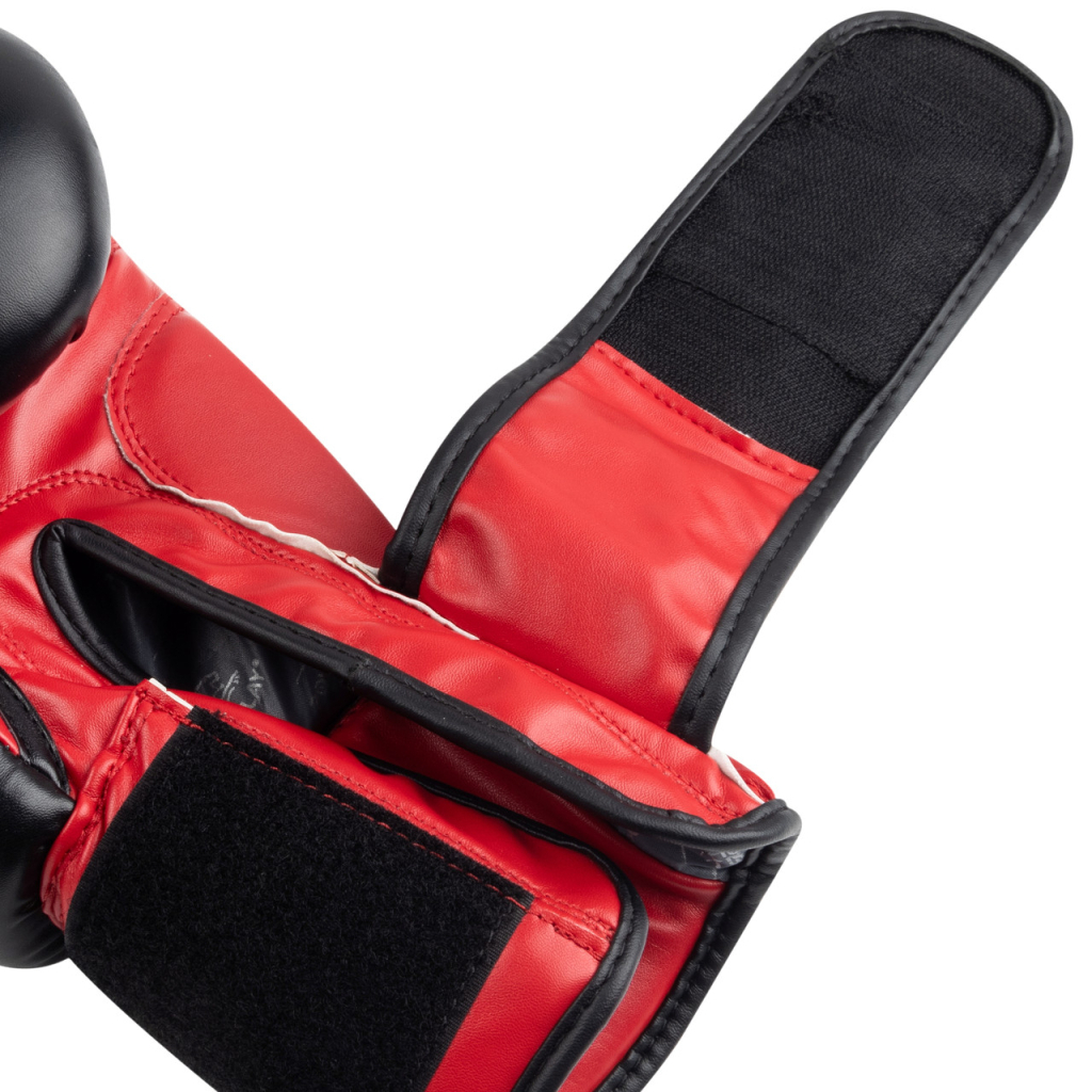 Боксерські рукавички PowerPlay 3004 Classic Чорно-Червоні 16 унцій (PP_3004_16oz_Bl/Red) - зображення 10