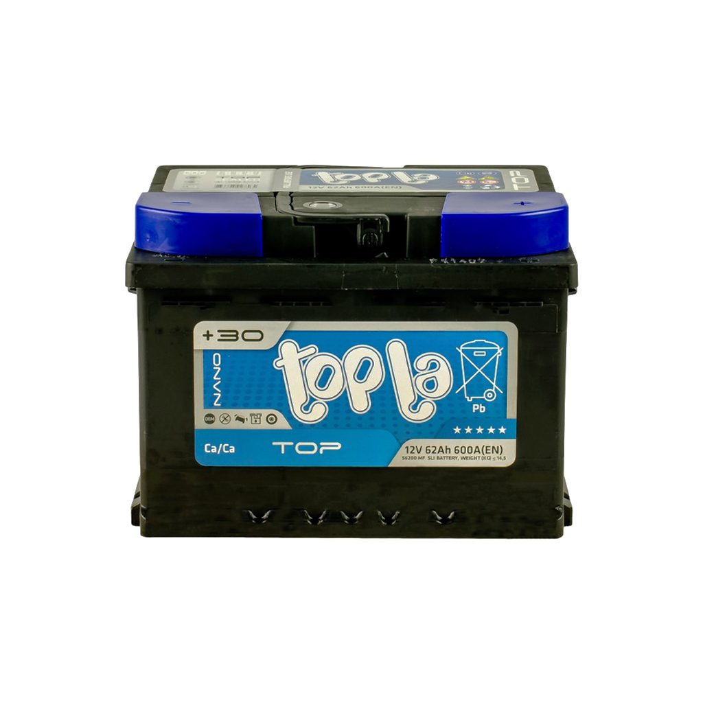 Акумулятор автомобільний Topla 62 Ah/12V TOP Euro (118 662) - зображення 1