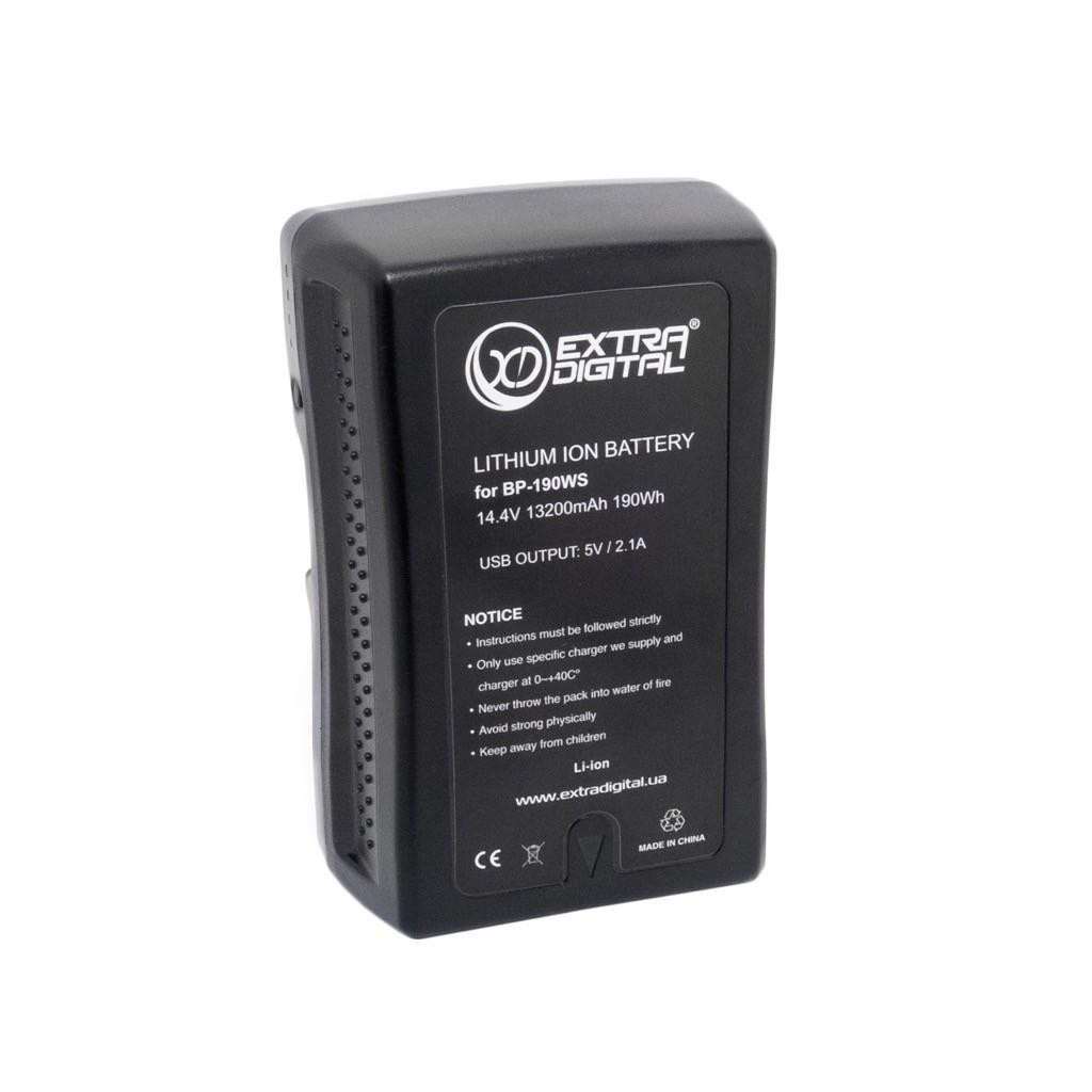 Акумулятор до фото/відео Extradigital Sony BP-190WS, Li-ion, 14.8V, 13200 mAh (BDS2695) - изображение 1