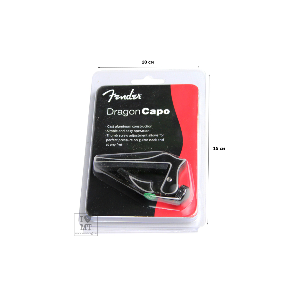 Каподастр Fender Dragon Capo BK (220078) - зображення 8