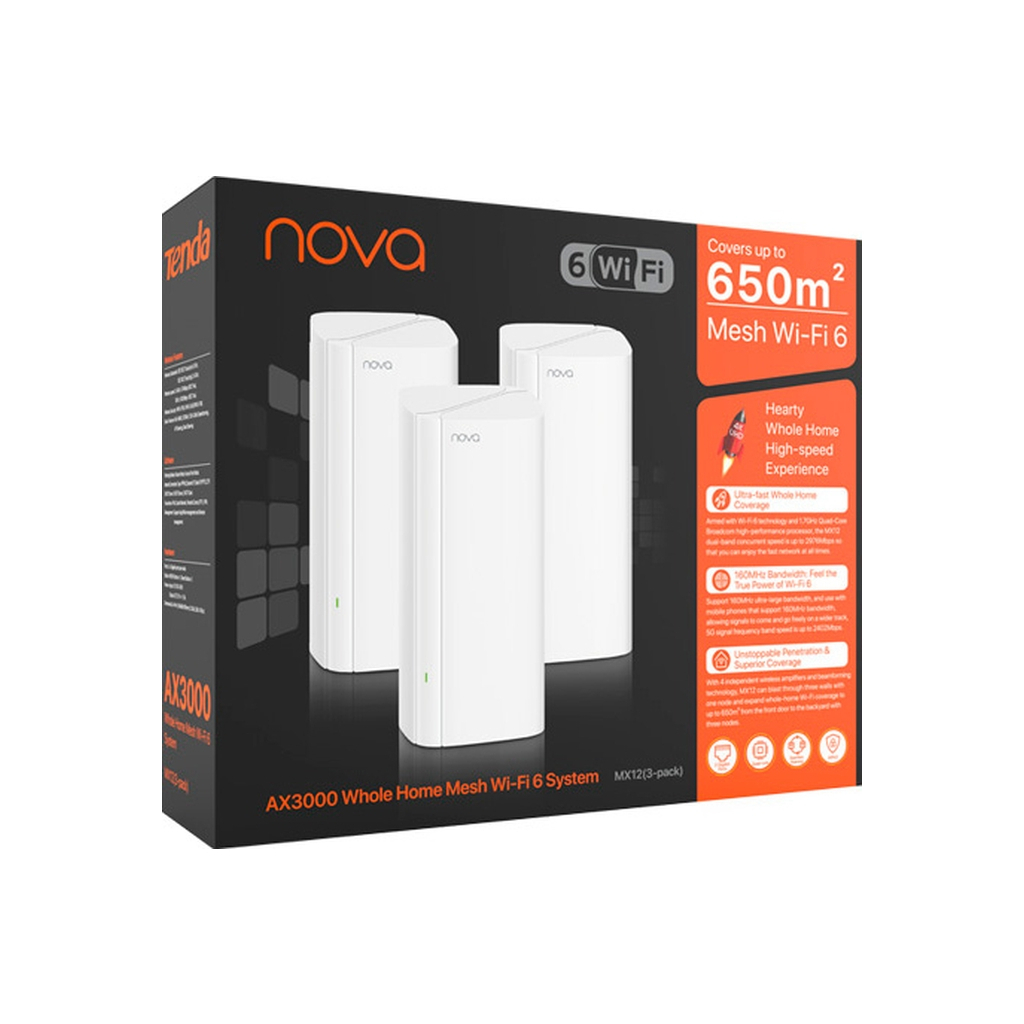 Точка доступу Wi-Fi Tenda MX12(3-pack) - зображення 4