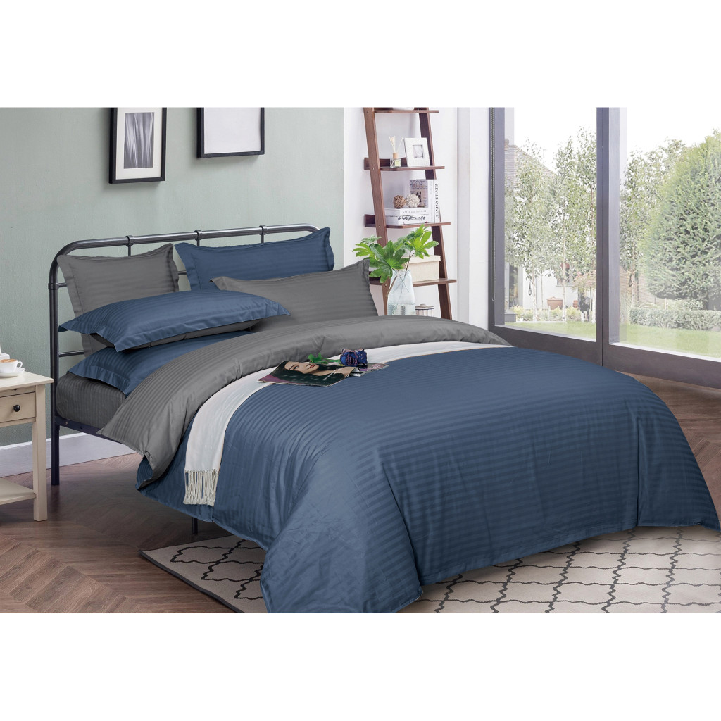 Підковдра MirSon Satin Stripe 30-0020 + 30-0011 Sumburey 200х220 см (2200005265246) - зображення 1