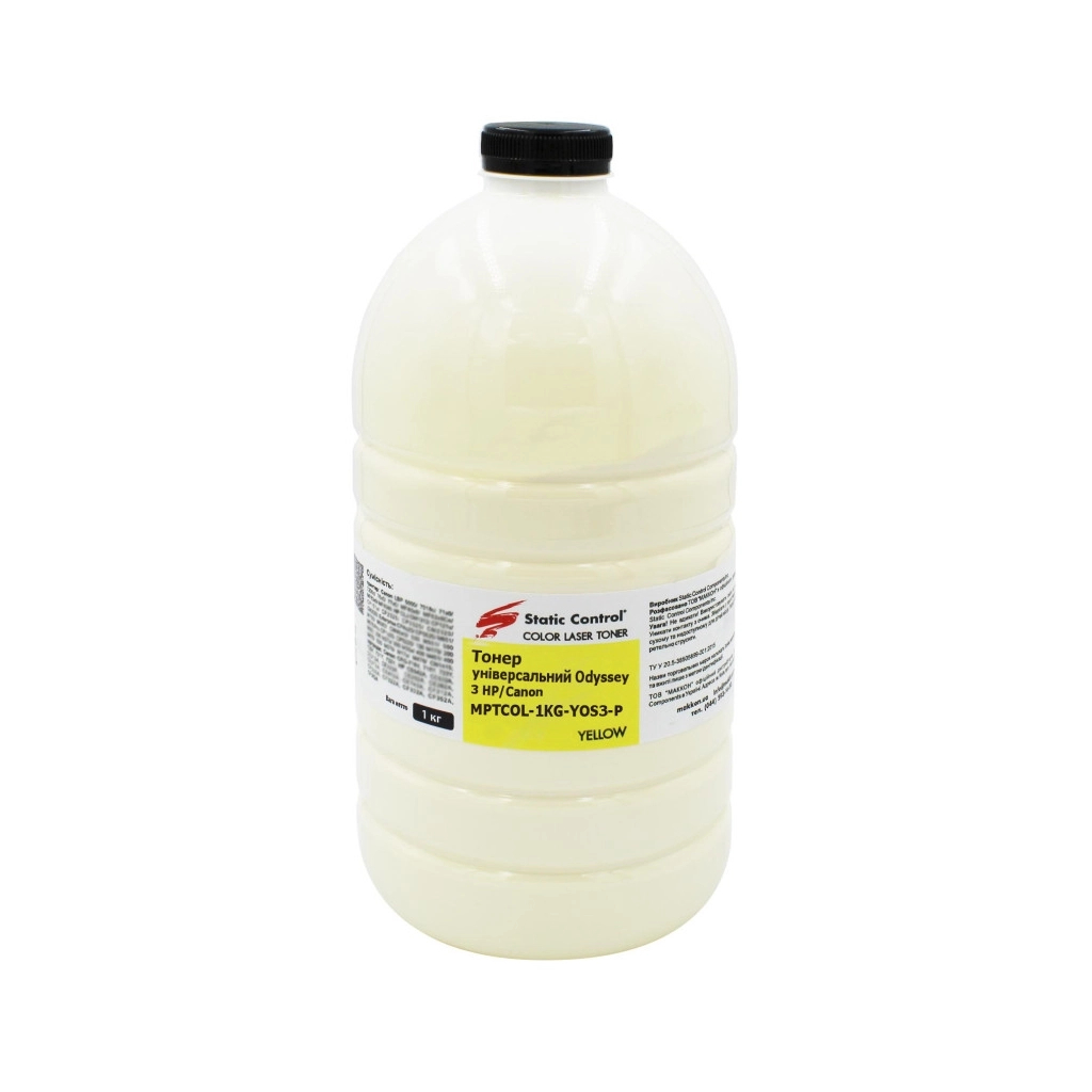 Тонер HP/Canon MPTCOL OS3 1 кг yellow (фасовка) Static Control (MPTCOL-1KG-YOS3-P) - зображення 1
