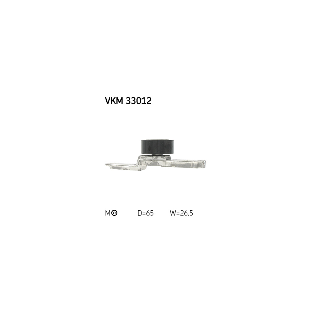 Ролик натягувача ременя SKF VKM 33012 - зображення 3
