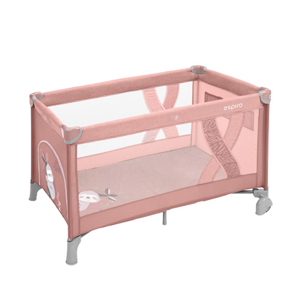 Дитячий манеж Espiro ліжечко Simple 2022 (08 Pink) (206306) - зображення 1