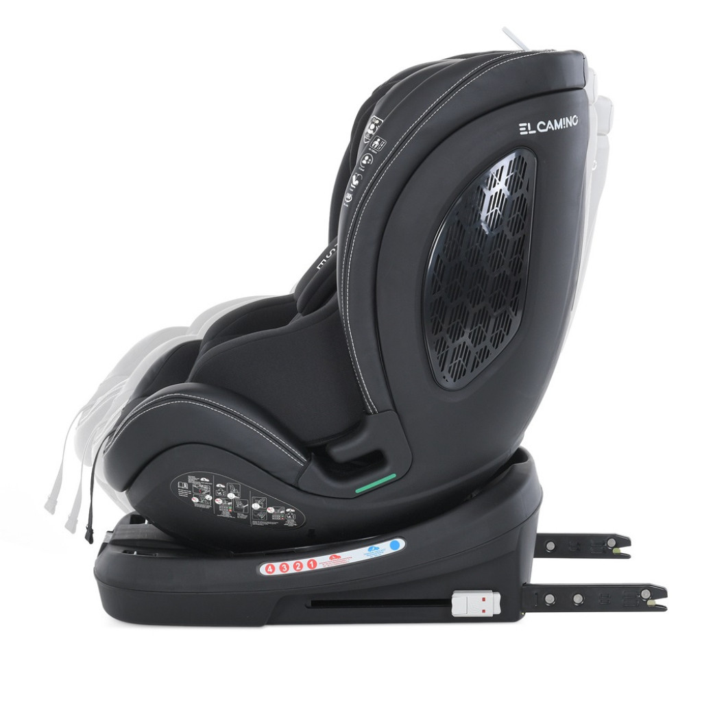 Автокрісло El Camino i-BASE (0-36кг) (ME 1109 jet black) - зображення 3