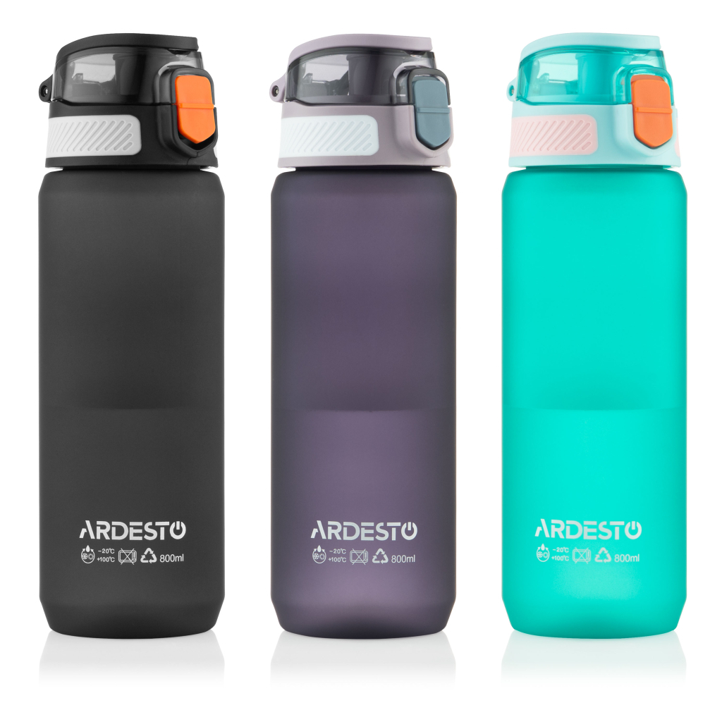 Пляшка для води Ardesto Matte 800мл чорний (AR2281ML) - зображення 9