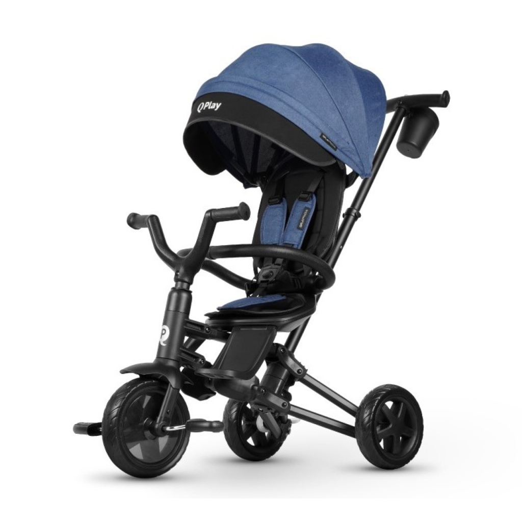 Дитячий велосипед QPlay Nova Niello складаний триколісний Blue (S700-12Nova+EvaBlue) - зображення 1