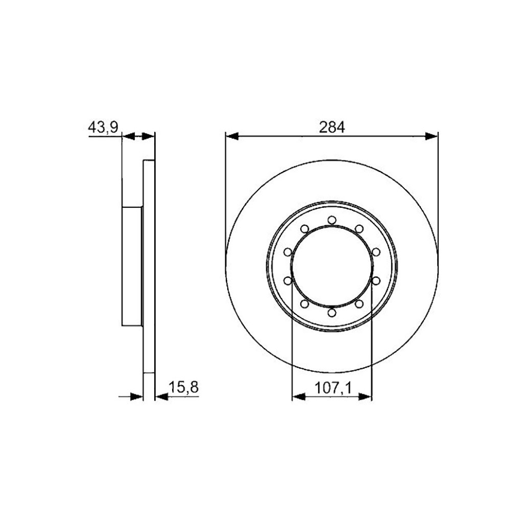 Гальмівний диск Bosch 0 986 479 A34 - зображення 3