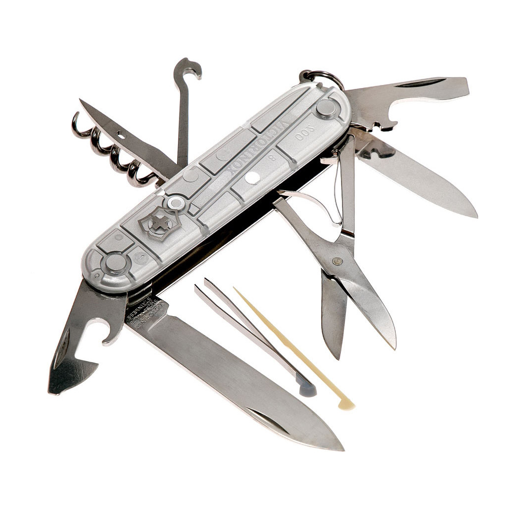 Ніж Victorinox Climber Transparent Silver (1.3703.T7) - зображення 2
