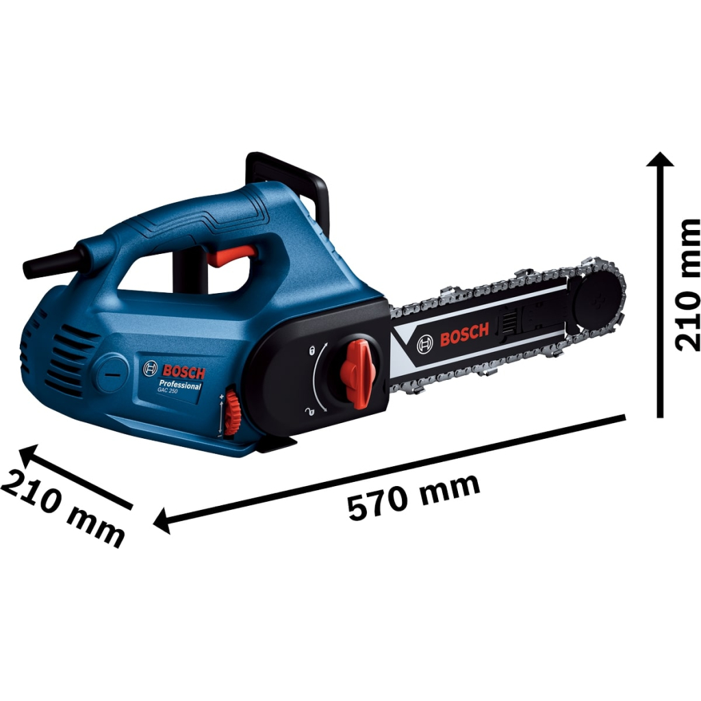 Ланцюгова пила Bosch Professional для газобетонных блоків GAC 250, 1200 Вт, 330 мм, 3/8 (0.601.2B6.020) - изображение 10